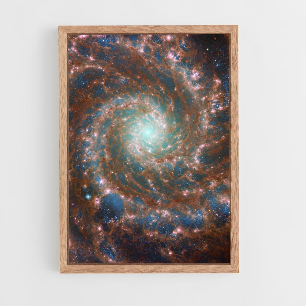 Poster Galaxie en Spirale – affiche Astronomie (vue 4)